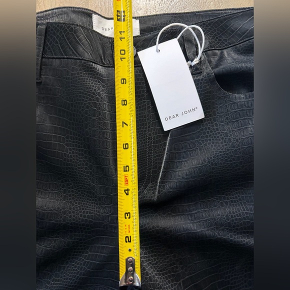 Dear John Jeanne Super High Rise Flare Cropped Jeans Size 31 (12) NWT BLACK - Picture 16 of 16